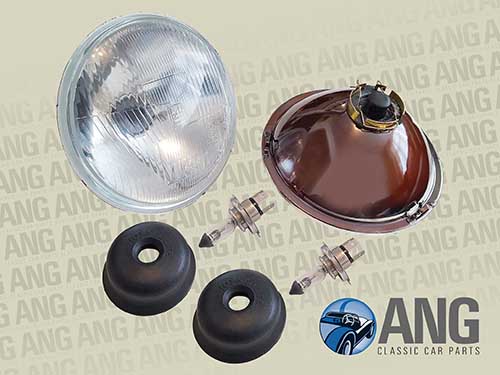H4 7&quot; HALOGEN HEADLAMPS & BULBS ; GT6 MkI, II & III (RHD)