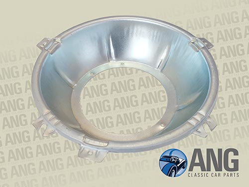 ZINC PLATED INNER HEADLAMP BOWL ; MGB, MGB-GT, MGB-GT V8