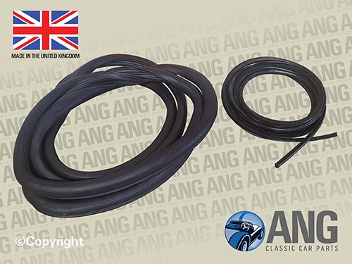 FRONT WINDSCREEN RUBBER SEAL ; XJ6, XJ12 SERIES 1 & 2 (UK MADE)