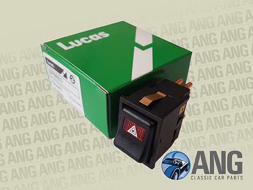 HAZARD WARNING ROCKER SWITCH (LUCAS) ; RELIANT ROBIN '89-'01