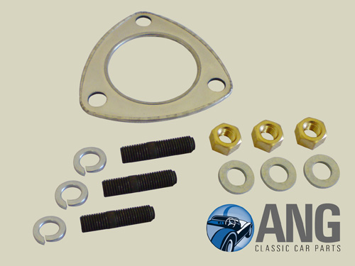 EXHAUST TO MANIFOLD STUD, NUT & GASKET KIT ; SPITFIRE MkIII & IV