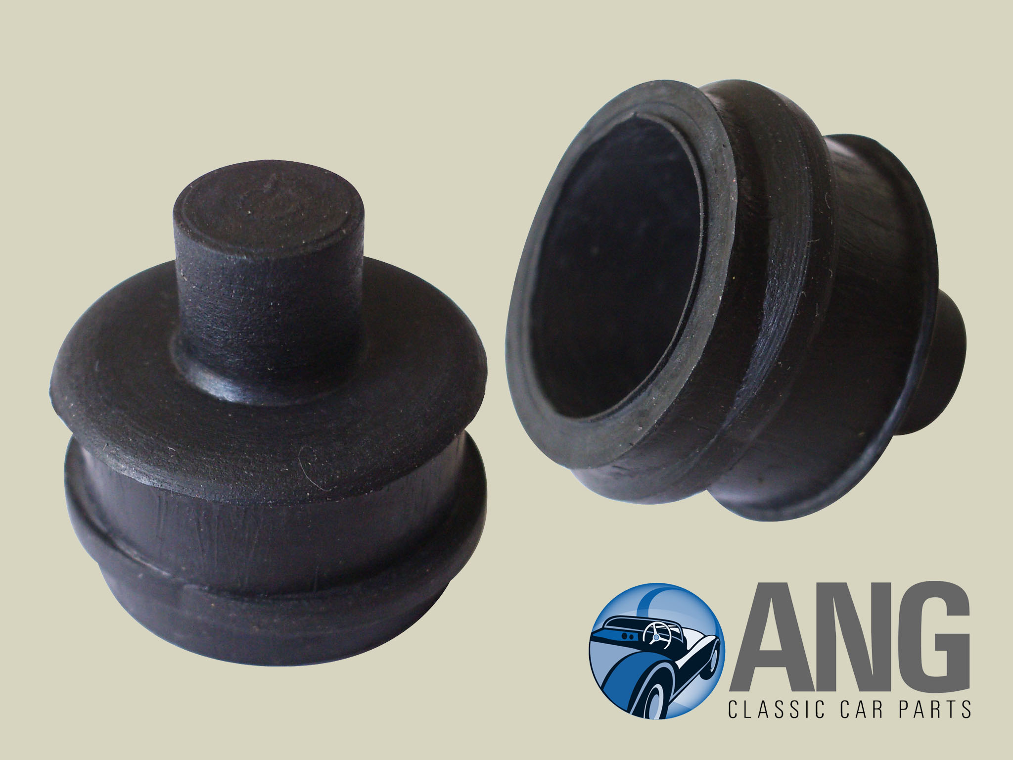 BRAKE DRUM RUBBER GROMMETS x 2 ; AUSTIN A30, A35