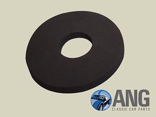 FUEL TANK DRAIN TO BOOT FLOOR FOAM RUBBER SEAL ; TR4, TR4A