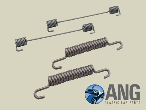 REAR BRAKE SHOE RETAINING SPRINGS (4) ; SPRITE & MIDGET &gt;&#39;63