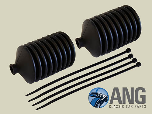STEERING RACK GAITERS & PLASTC TIES ; MG MIDGET, SPRITE &gt;&#39;71