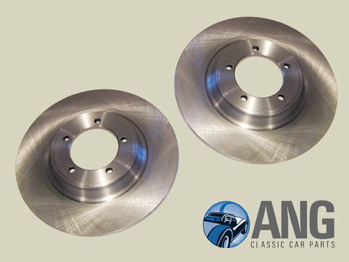 FRONT SOLID BRAKE DISCS x 2 ; AUSTIN HEALEY 3000 BN7, BT7 & BJ8 &#39;59-&#39;64