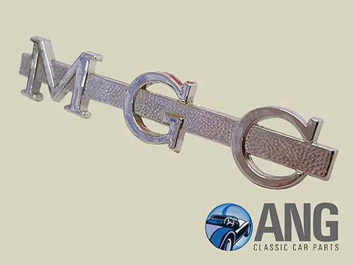 CHROME &#39;MGC&#39; SCRIPT BADGE ; MGC ROADSTER