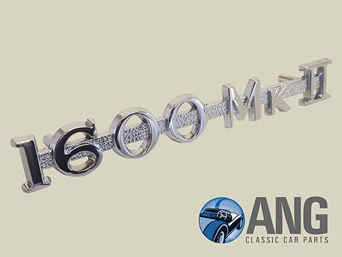 CHROME SCRIPT BODYWORK BADGE "1600 MkII" ; MGA 1600 MkII