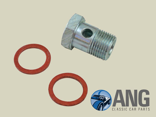 SU FUEL PUMP BANJO BOLT & WASHERS ; MGB, MGB-GT '64-'76