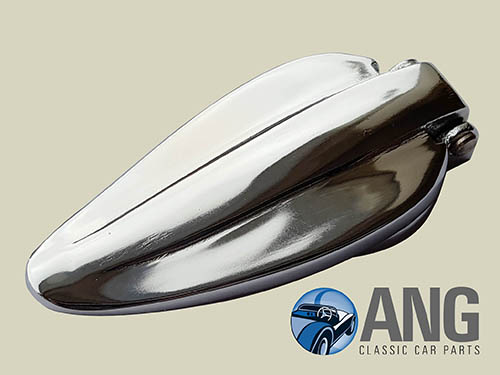 BOOT LID LOCK CHROME ESCUTCHEON ; TR2, TR3