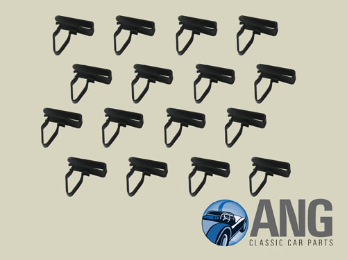 DOOR TRIM PANEL FITTING CLIPS (16) ; TR4, TR4A