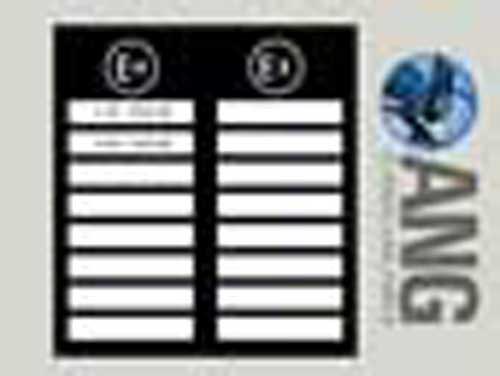 SIDE BULKHEAD &#39;E11&#39; STICKER TR6