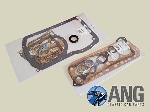 HEAD GASKET & BOTTOM END GASKET SET ; MGB ROADSTER '62-'64 (3 MAIN BEARING)