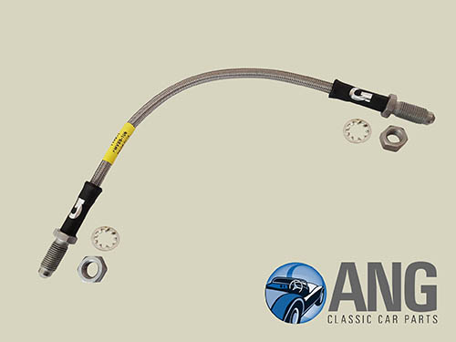 STAINLESS STEEL FRONT BRAKE HOSE ; TR5, TR250
