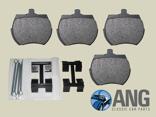 FRONT BRAKE PAD SET & FITTING KIT ; LEYLAND, ROVER MINI '84>