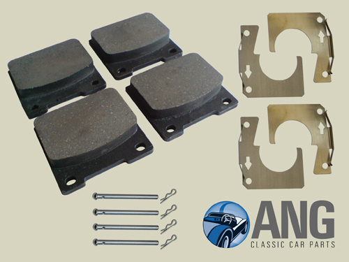 FRONT BRAKE PAD SET & FITTING KIT ; SPITFIRE MkIII, IV & 1500