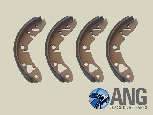 BRAKE SHOE SET (REAR) ; AUSTIN, LEYLAND, ROVER MINI '59-'00