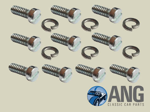 DASH POT, CARBURETTOR FLOAT CHAMBER SCREWS (10) ; SPITFIRE MkI, II, III & IV