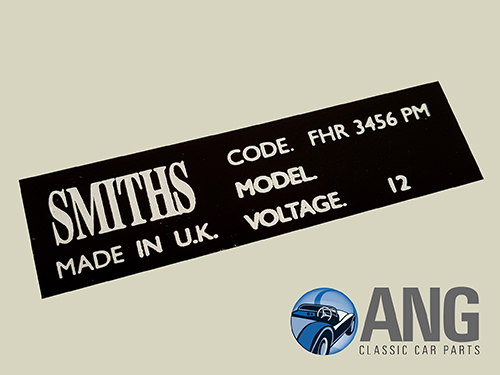 SMITHS HEATER CASING DECAL ; HERALD