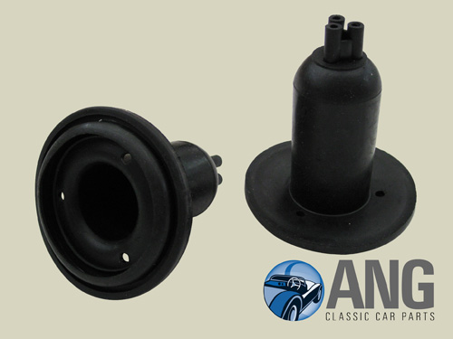 FRONT LAMP RUBBER BOOTS (PAIR) ; AUSTIN, LEYLAND MINI MkI & II