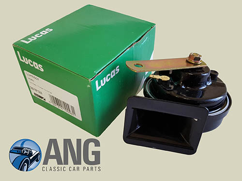 LUCAS LD007 12v CAR HORN LOW NOTE ; MIDGET, SPRITE &#39;58-&#39;79