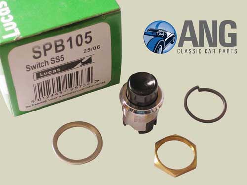 PUSH BUTTON IGNITION STARTER SWITCH (LUCAS) ; AUSTIN HEALEY 100, 3000 &#39;53-&#39;62