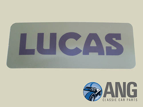 LUCAS BATTERY DECAL ; MGA 1500, 1600 & 1600 MkII
