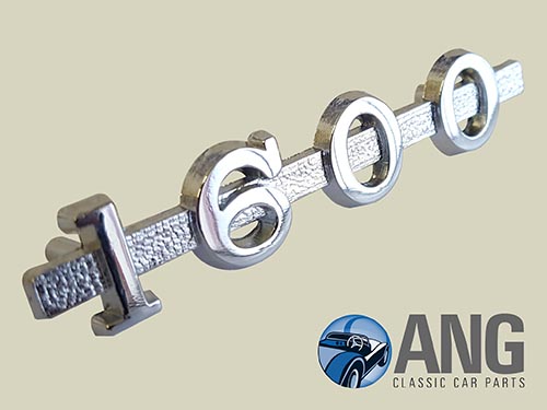 CHROME SCRIPT BODYWORK BADGE &quot;1600&quot; ; MGA 1600