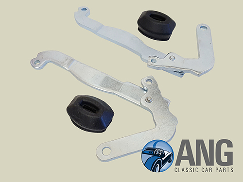 HANDBRAKE OPERATING LEVERS & GAITERS ; MGB, MGB-GT &#39;67-&#39;80