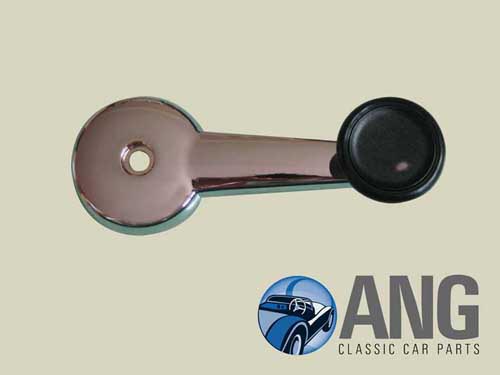 CHROME WINDOW WINDER HANDLE ; E-TYPE SERIES 2 & 3 &#39;69-&#39;75