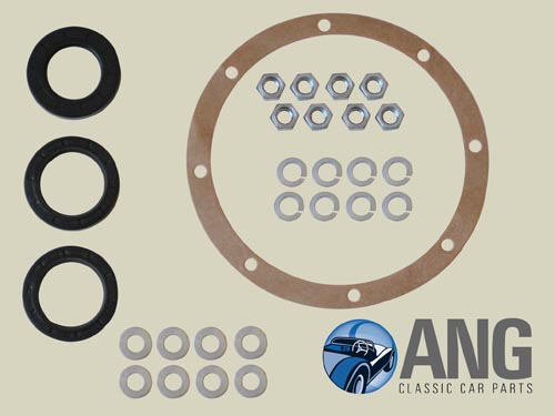 DIFFERENTIAL OIL SEALS & GASKET KIT ; MG MIDGET,SPRITE