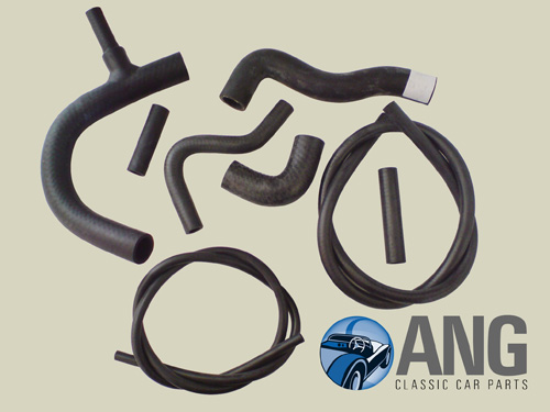 RADIATOR WATER HOSES KIT ; MIDGET MkIII 1275cc &#39;70-&#39;74