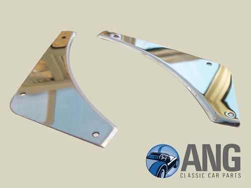 REAR BUMPER STAINLESS STEEL INFILL PANELS ; MGB, MGB-GT &#39;62-&#39;74
