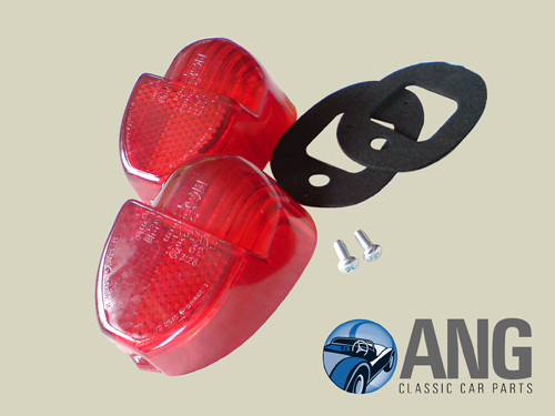 REAR TAIL, BRAKE LIGHT LENSES, GASKETS & SCREWS ; SPITFIRE MkI, II & III