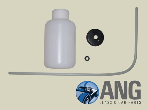 RADIATOR OVERFLOW BOTTLE & CAP KIT ; SPITFIRE MkII-1500 &#39;64-&#39;80