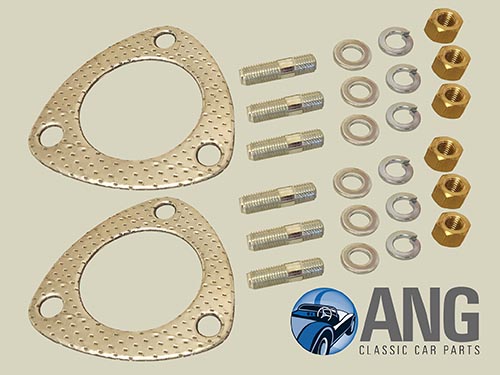 EXHAUST DOWNPIPE TO MANIFOLD STUDS KIT ; STAG MkI & II