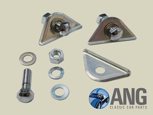 WINDSCREEN FRAME TO SCUTTLE COVER PLATES x 3 ; TR5, TR250