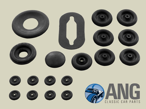 BODY SHELL RUBBER GROMMET KIT (BULKHEAD) ; TR4, TR4A