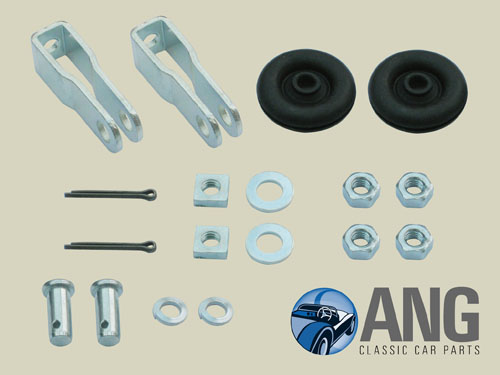 HANDBRAKE CABLES FITTING KIT (REAR) ; TR6