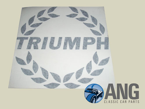 TRIUMPH LAUREL LEAF BONNET DECAL ; TR7 &#39;79-&#39;81