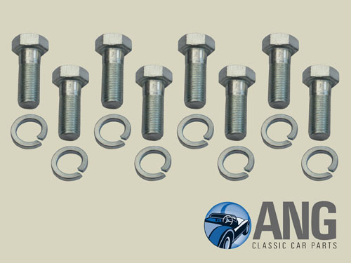 FRONT BRAKE DISC TO HUB BOLTS SET ; TR4, TR4A
