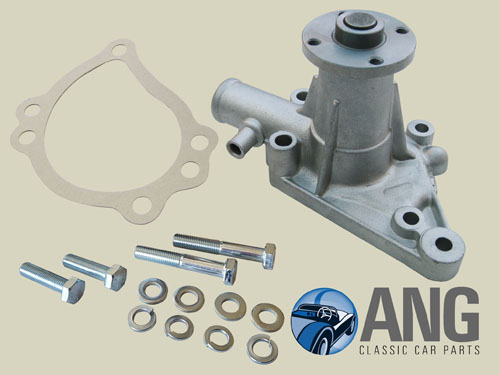 WATER PUMP, GASKET & FITTING BOLTS ; MIDGET & SPRITE '67-'74