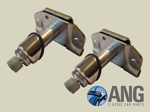 WIPER WHEEL BOX & CHROME MOUNTING KITS (PAIR) ; SPITFIRE