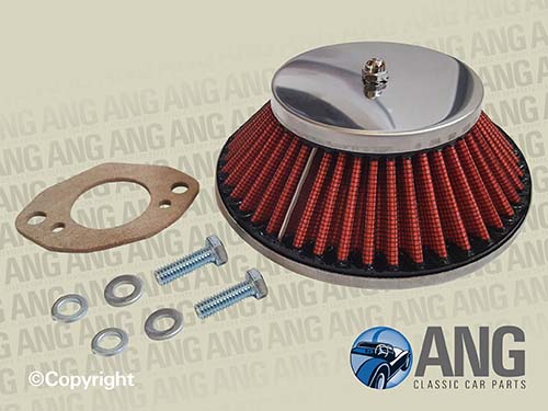 CONE STYLE AIR FILTER & FITTINGS (HS4 SU) ; MGB, MGB-GT (1962-1972)