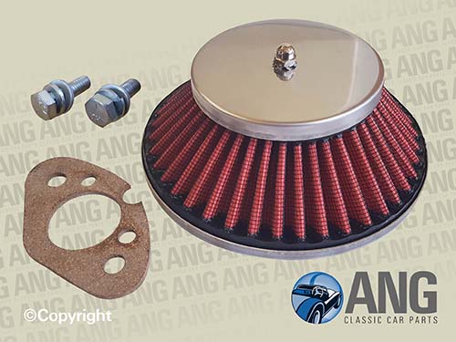 CONE STYLE AIR FILTER & FITTINGS (HS2 SU) ; SPITFIRE MkII, III & IV (1964-1974)