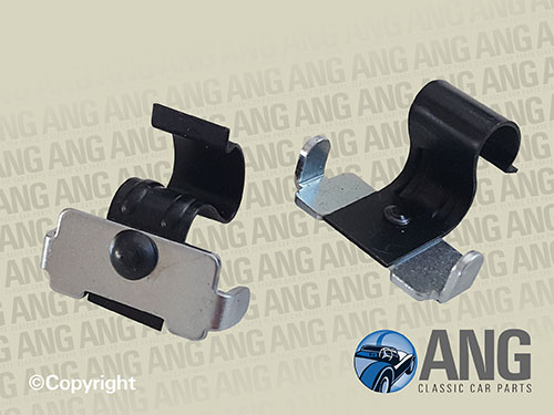 OUTER HEADLAMP RIM FITTING CLIPS (2) ; TR3, TR3A