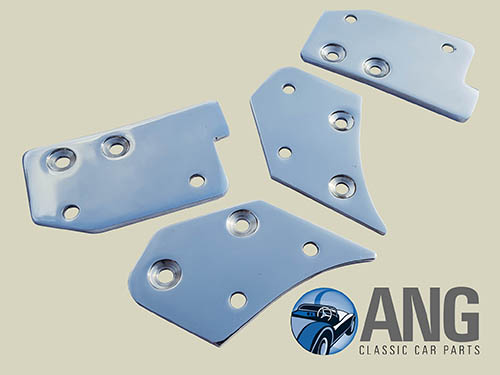 DOOR CAPPING END FINISHERS (STAINLESS STEEL) ; MGB-GT, MGB-GT V8